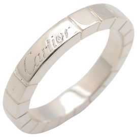 Anillo de banda de oro blanco de 18K Cartier Lanieres Plata