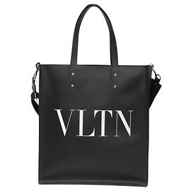 Schwarze Leder-Tote von Valentino Garavani Schwarz