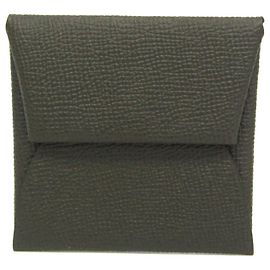 Monedero Bastia de Hermès en caqui oscuro Caqui