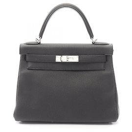 Hermès Kelly 28 Handtasche Schwarz
