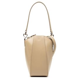 Bolsa Antigona vertical mini em couro de bezerro liso bege da Givenchy Bege