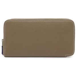 Cartera Larga Azap de Hermès en Cuero Epsom Gris pardo