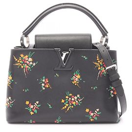 Borsa Louis Vuitton Capucines PM Blossom 2 in 1 Nero Multicolore