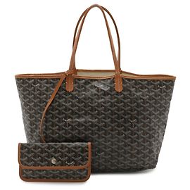 Borsa Tote Goyard Saint Louis PM Marrone Bianco Marrone scuro