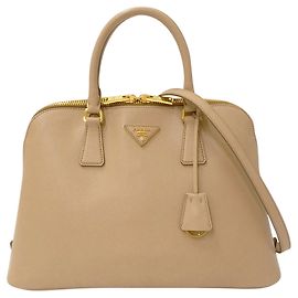 Prada Beige Saffiano Handbag Beige