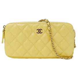 Cartera de cadena amarilla Chanel Amarillo