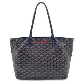 Goyard Artois PM Tote/Shoulder Bag Yellow Navy blue