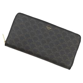 Céline Celine Black Long Wallet Black