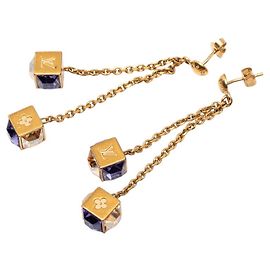 Pendientes de oro Louis Vuitton Dorado