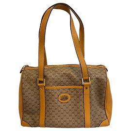Bolso Boston Old Micro GG de Gucci Castaño