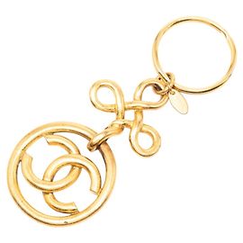 Portachiavi vintage Chanel Coco Mark D'oro