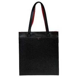 Borsa a spalla e tote in pelle nera Christian Louboutin Nero