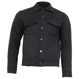 Theory Trucker Jacket in Grey Wool  Grey