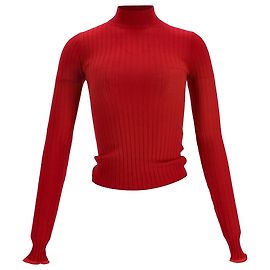 Suéter de lã vermelha canelado da Acne Studios Vermelho