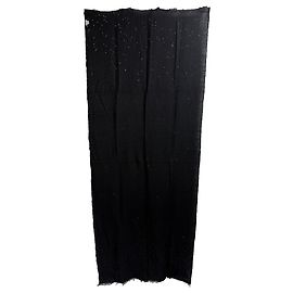 Sciarpa in cashmere nero con paillettes Brunello Cucinelli Nero