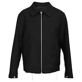 Sandro Paris Zip-Up Jacket in Black Polyester  Black