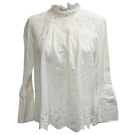 Blouse Halsey Ulla Johnson en coton blanc Blanc Écru