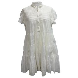 Vestido Mini Lanikaye en Algodón Blanco Isabel Marant Étoile Blanco Crudo
