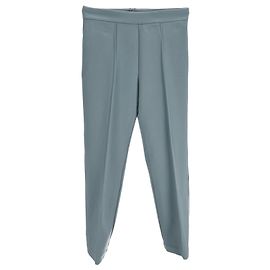 Pantalones rectos Staud en rayón azul Azul