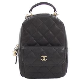 Chanel Timeless Classic Line Leather Backpack Black
