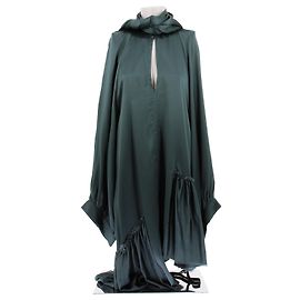 Ann Demeulemeester Robe cape verte Vert