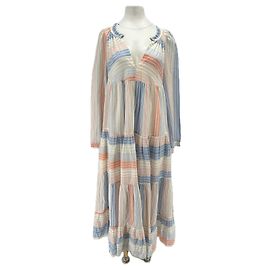 Stella Mc Cartney Vestido de algodón a rayas Multicolor
