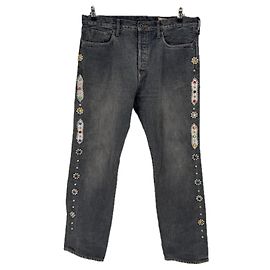 Autre Marque Jeans cinza com ornamentos Cinza