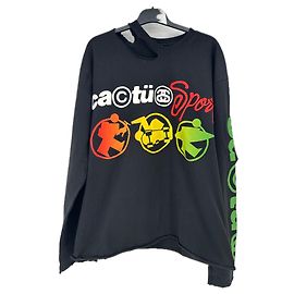 Autre Marque T-shirt in cotone nero STUSSY Nero