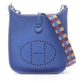 Hermès Bolso de Hombro Hermes Evelyne Amazon TPM Azul Real Azul