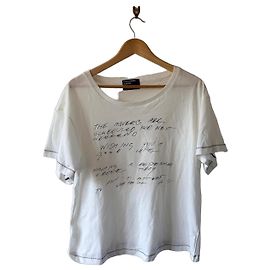 Autre Marque Camiseta blanca con estampado Blanco