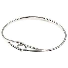 Tiffany & Co. Silver Double Loop Charm Bracelet Silvery