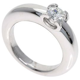 Cartier C de Solitaire Ring aus 18K Weißgold Golden