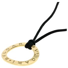 Bulgari Collier Cercle Logo Bvlgari Doré