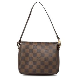 Bolsa de maquiagem Damier Louis Vuitton Marrom