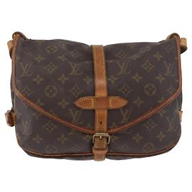 Louis Vuitton Saumur Monogram Canvas 30 Marron