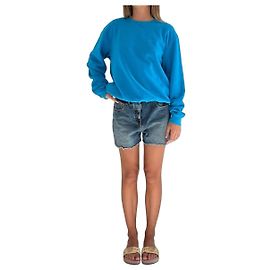 Moletom Off White Diag Regular Azul Azul
