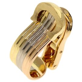 Cartier C2 Three-Color Single Clip Earring Golden