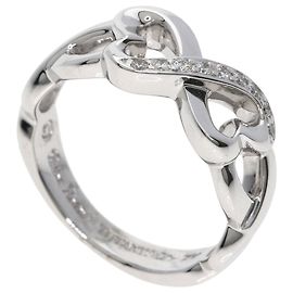 Tiffany & Co. Double Loving Heart Diamond Ring Golden