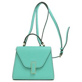 Bolso de mano de cuero verde Valextra de 2 vías Verde