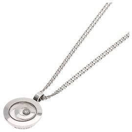 Collier Chopard Happy Diamonds en or blanc 18K Doré