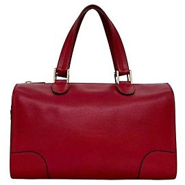 Borsa Boston Piccola Rossa Babila Valextra Rosso
