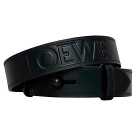 Schwarzer Leder Gürtel von Loewe Schwarz