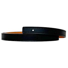Hermès Hermes Reversible Leather Belt Black Orange