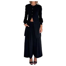 Valentino Garavani Cardigan largo de cachemira negro Negro