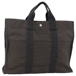 Hermès Hermes Fourre-tout Herline Canvas Brown