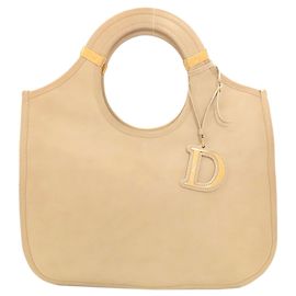 Christian Dior Beige Leather Handbag Beige