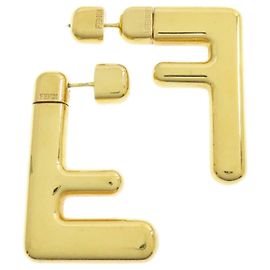 Orecchini a perno Fendi FF Logo D'oro