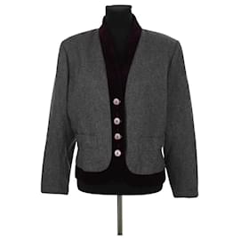 Yves Saint Laurent Grauer Blazer Grau