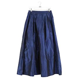 Falda de seda azul Yves Saint Laurent Azul