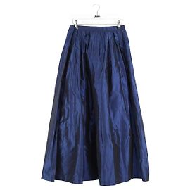 Yves Saint Laurent Rock aus blauer Seide Blau
